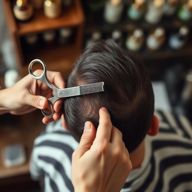 Traditional Scissor Cut Example